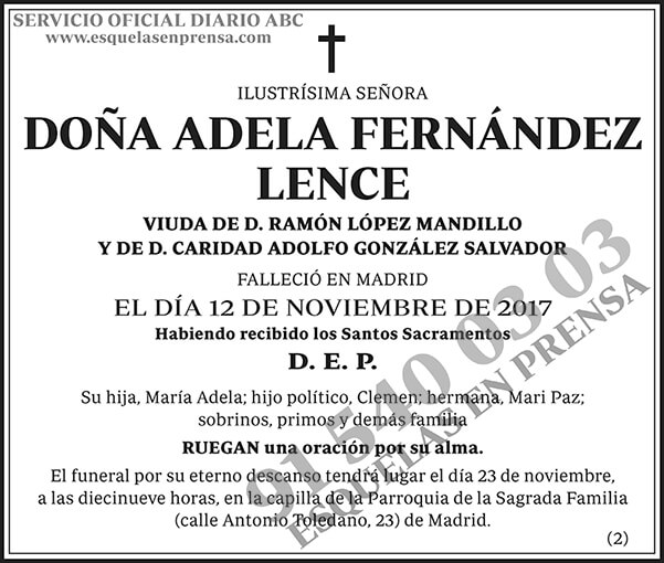 Adela Fernández Lence